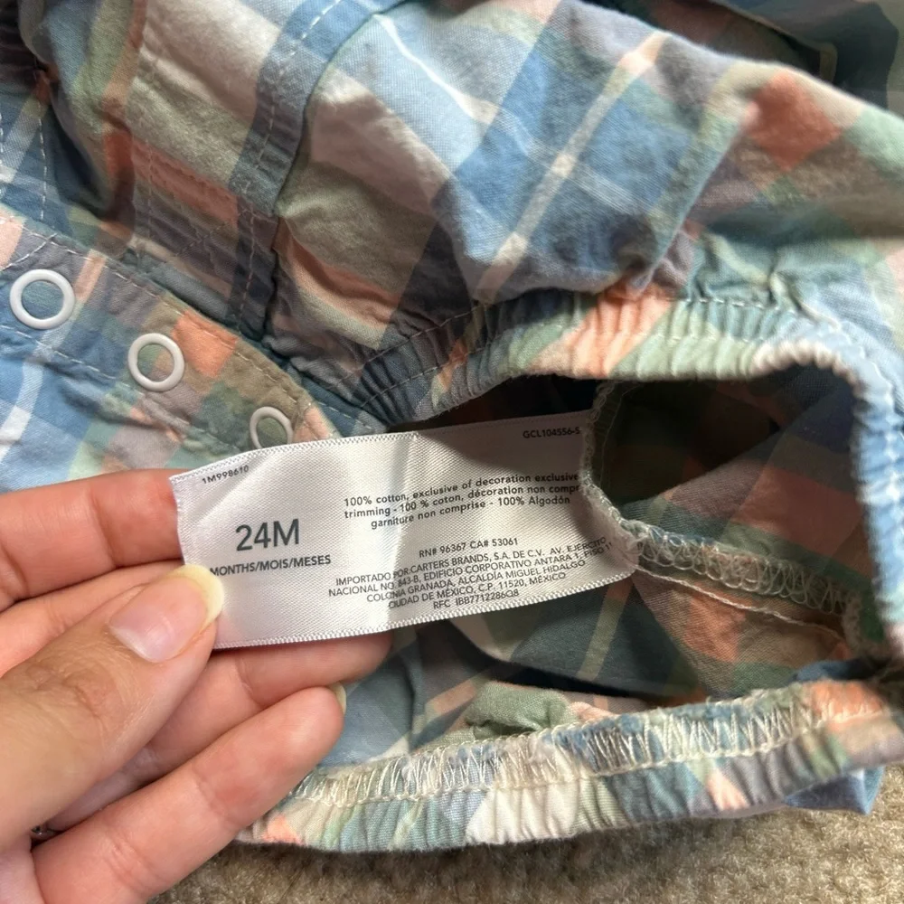 Oshkosh B’Gosh Checkered Bodysuit 24Months